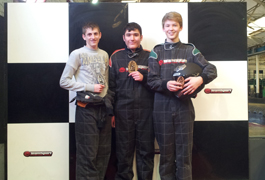 Racing Perfection Kart Academy Eastleigh Juniors Final Podium - Round 2